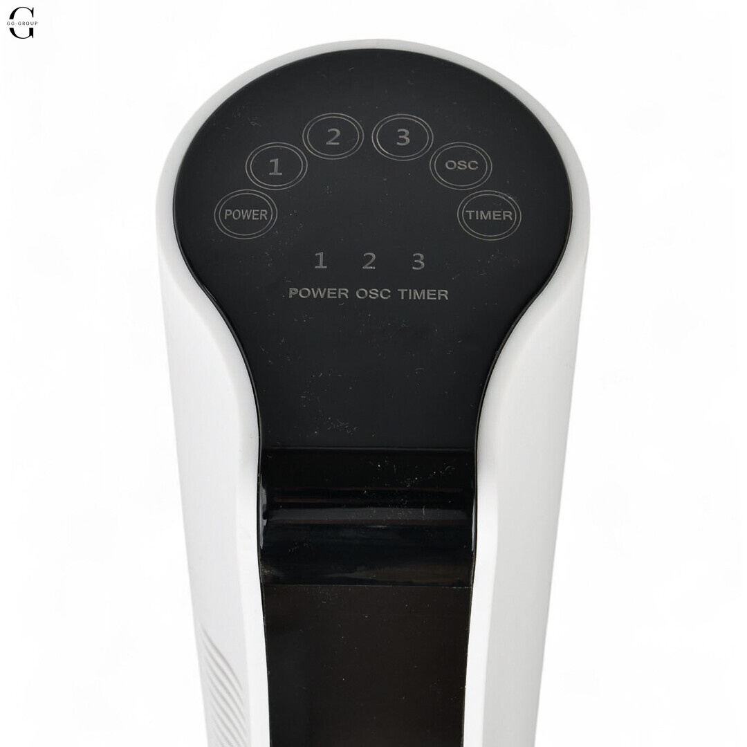 Вентилятор башенный Cooler 5137 с пультом, 3 скорости, 90°, таймер, тихий, для дома и офиса.